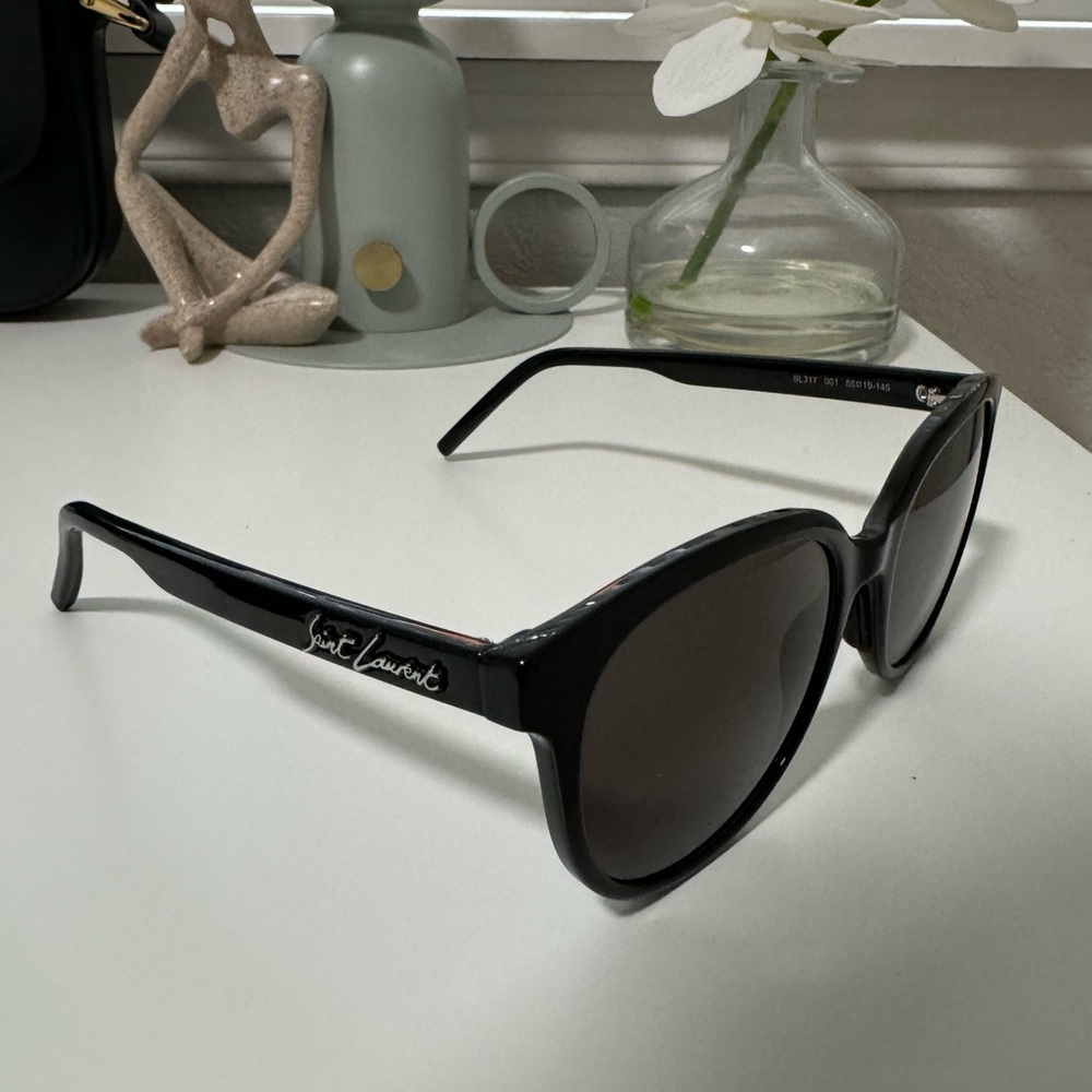 Saint Laurent - Women's Saint Laurent Signature Round Sunglasses